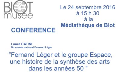 Samedi 24 septembre 2016 – Fernand Léger et le groupe Espace