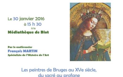 Samedi 30 janvier 2016 – Les peintres de Bruges au XVe siècle